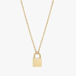 Ana Luisa Gold plated Padlock Pendant Necklace